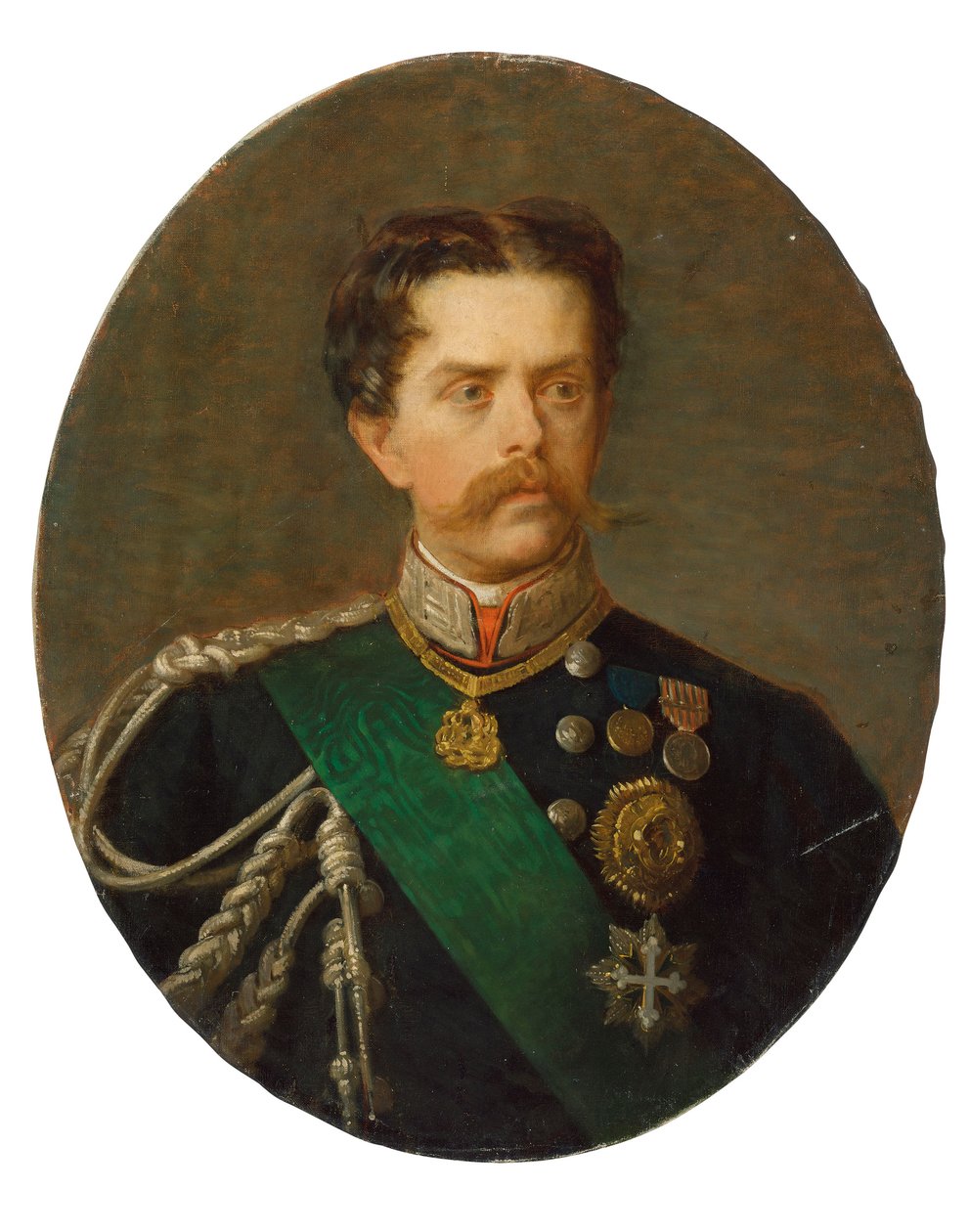Porträtt av kung Umberto I av Italien 1844-1900. av Paolo, Bacchetti