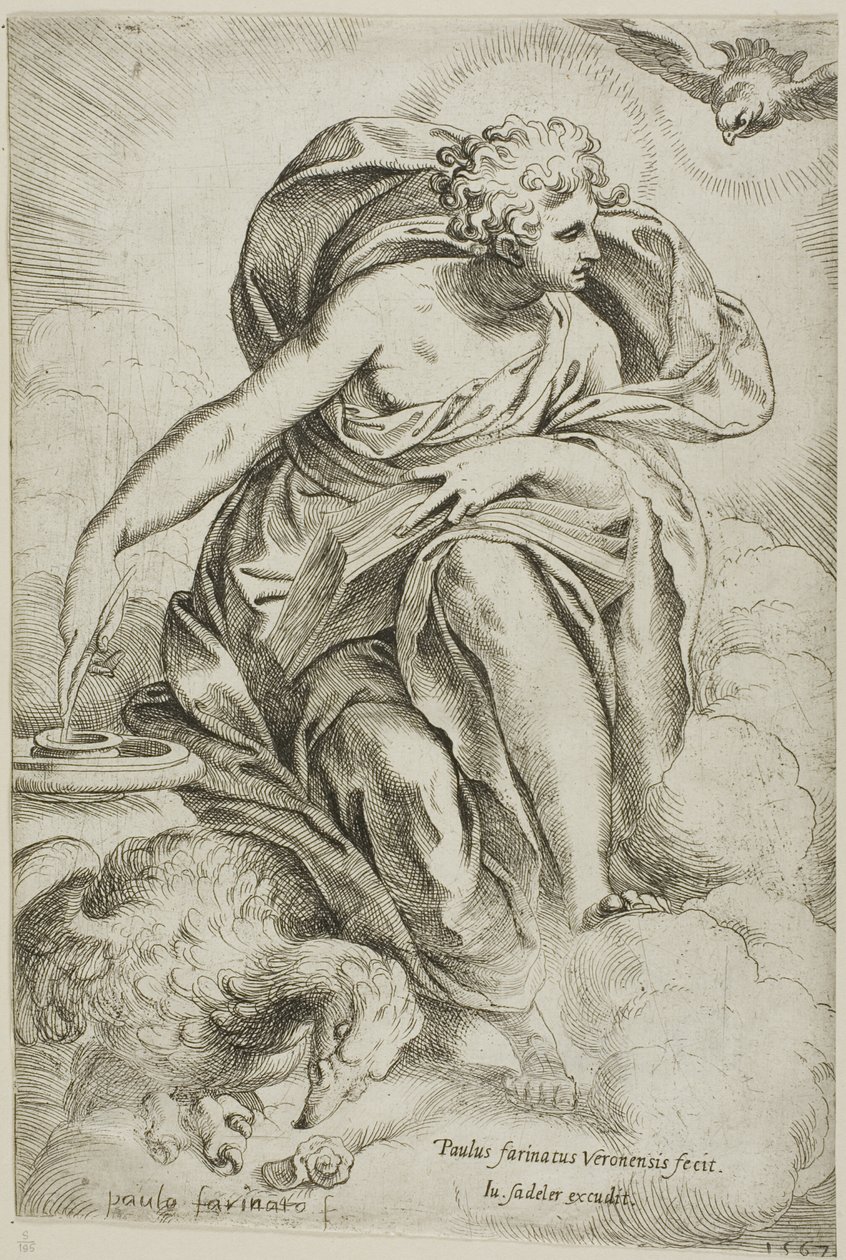 Sankt Johannes evangelisten av Paolo Farinati