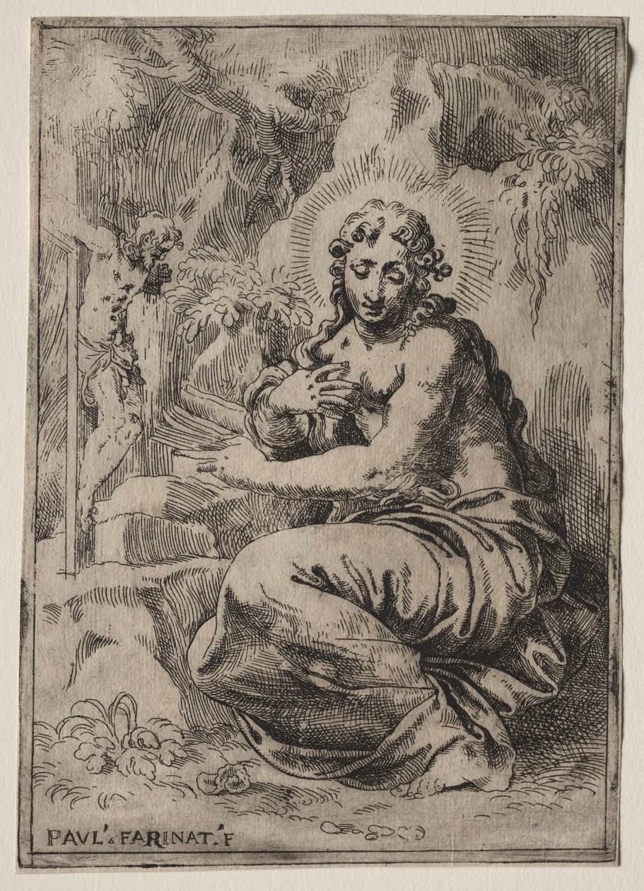Magdalena, sent 1500-tal. av Paolo Farinati