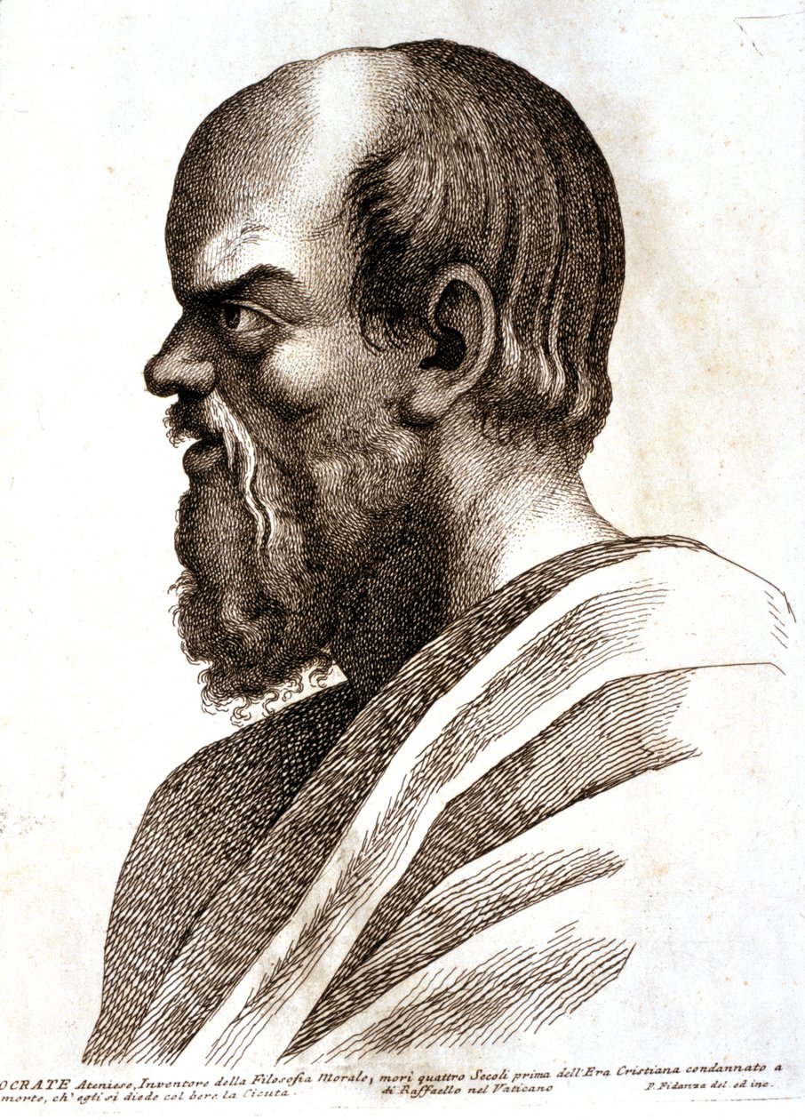 SOKRATES. 1757-1760 (gravyr) av Paolo Fidanza