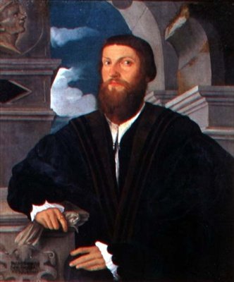 Porträtt av läkaren Coignati, ca 1534 av Paolo Pino or Pini