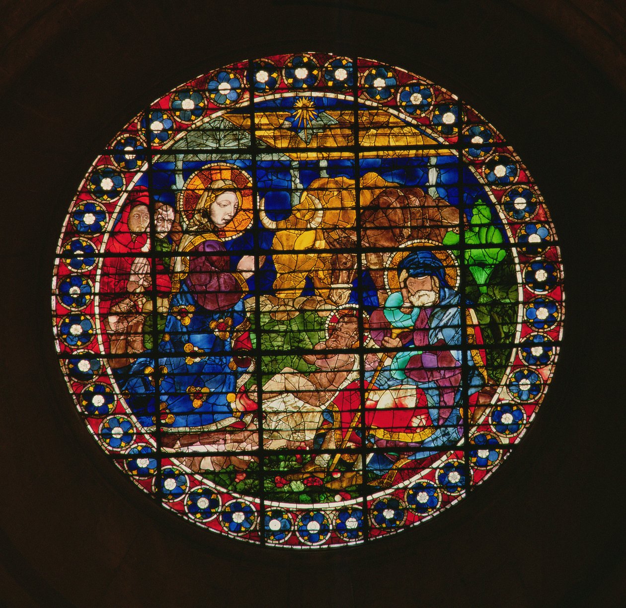 Oculus föreställer Födelsekyrkan, 1443 av Paolo Uccello
