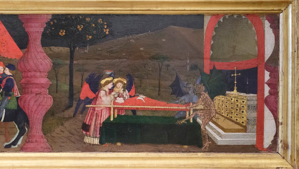 Predella om profanering av värden, detalj av Paolo Uccello