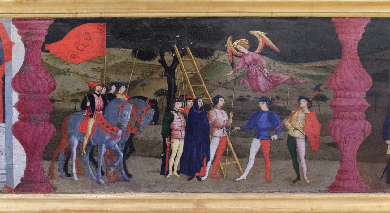 Predella om profanering av värden, detalj av Paolo Uccello