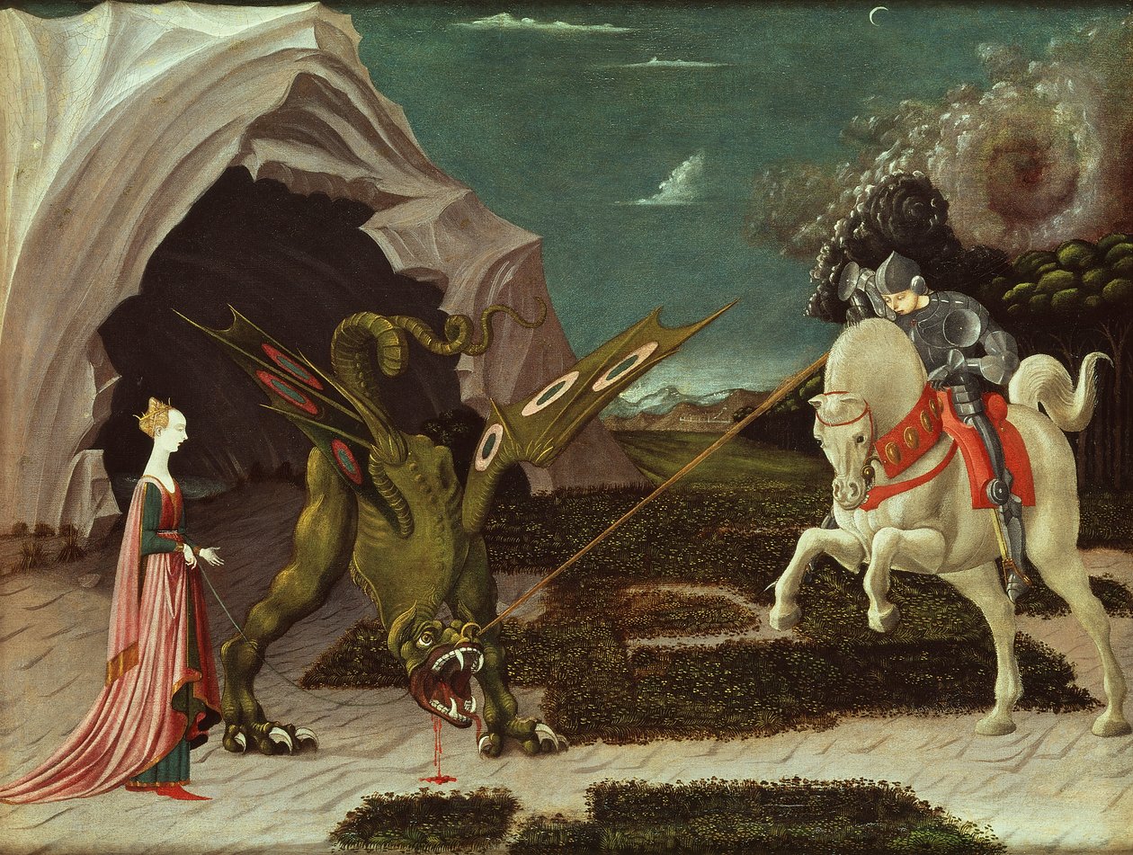 St. George and the Dragon, ca 1470 (för detaljer se 85548) av Paolo Uccello
