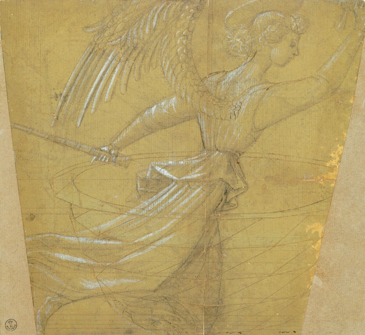 Studie av kalk med ängel av Paolo Uccello