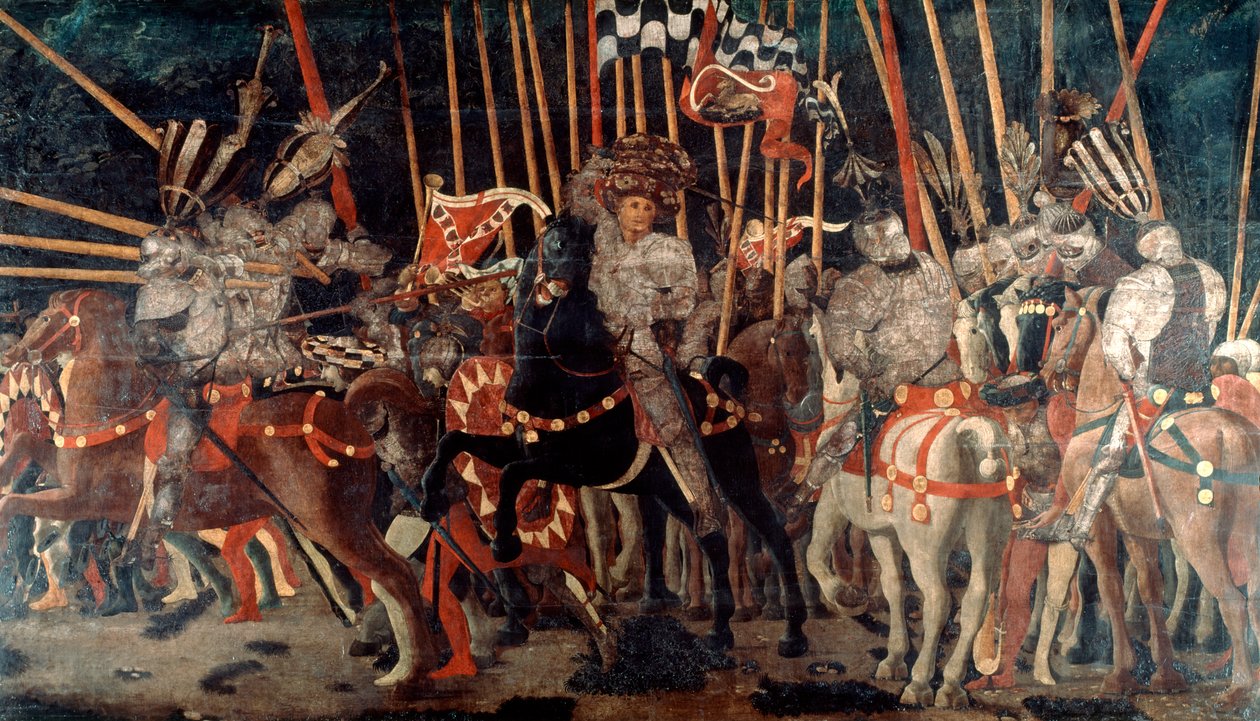 Slaget vid San Romano, 1432 c1435-1440 av Paolo Uccello