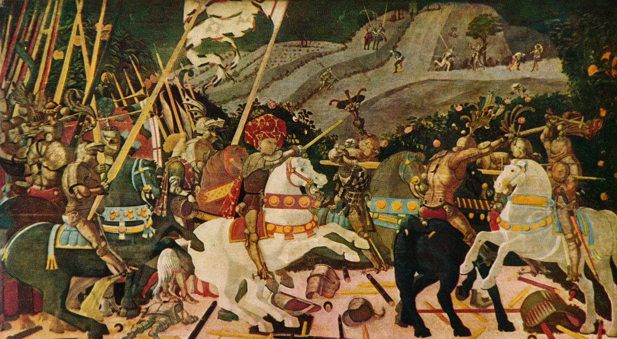 Slaget vid San Romano, c1438, 1909 av Paolo Uccello