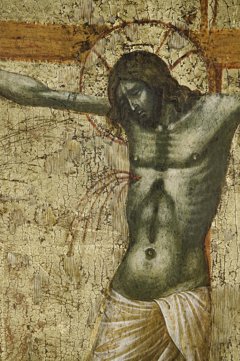 Kristus, detalj från 1630100 Polyptyk av korsfästelsen med heliga av Paolo Veneziano
