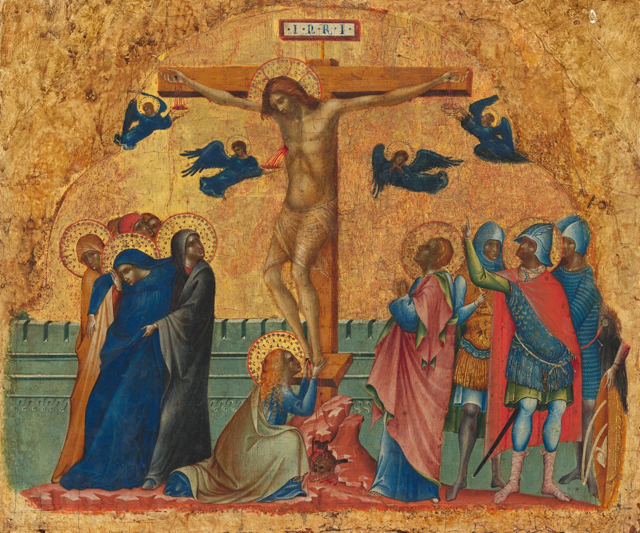 Korsfästelsen, ca. 13401345. av Paolo Veneziano