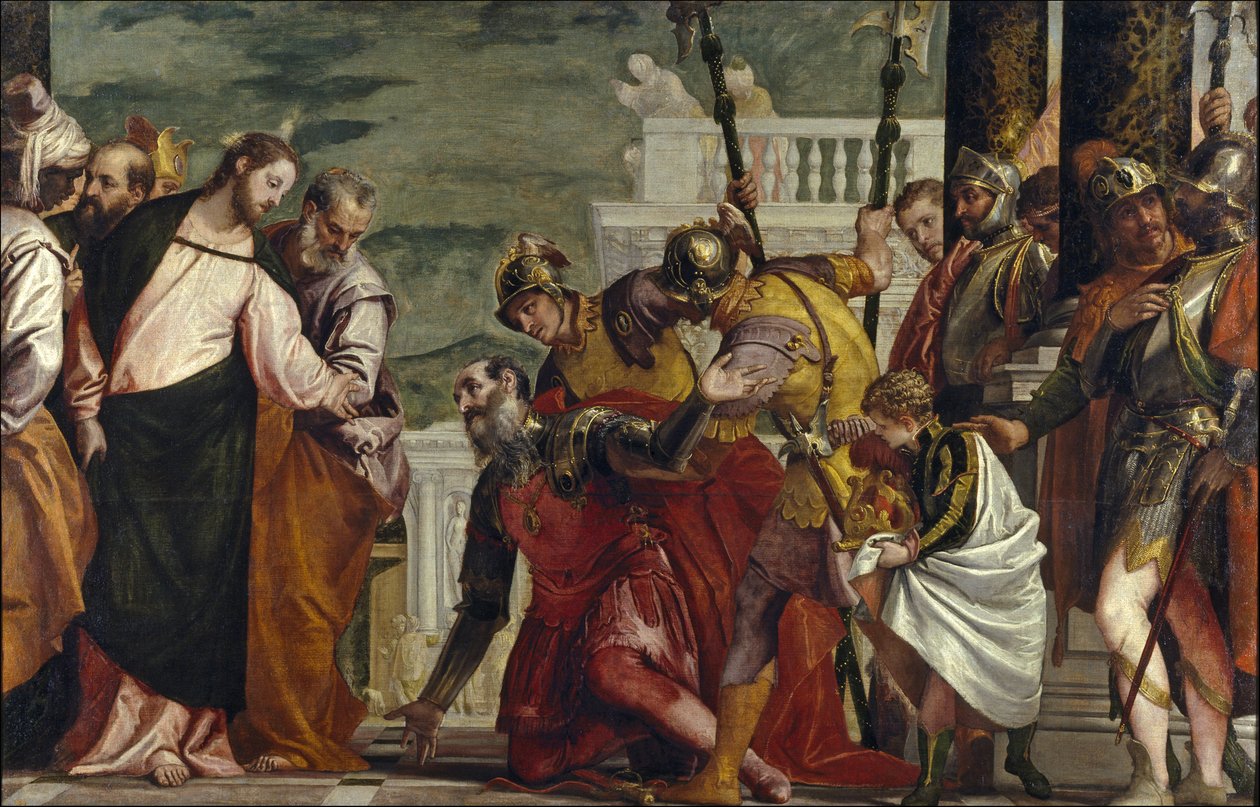 Jesus helade en centurions tjänare av Paolo Veronese