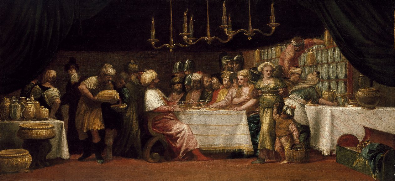 Judit festades av Holofernes av Paolo Veronese