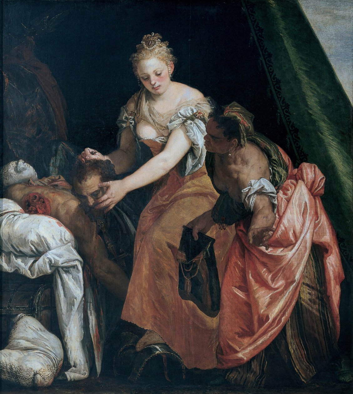 Judith med huvudet av Holofernes, ca. 1580 av Paolo Veronese