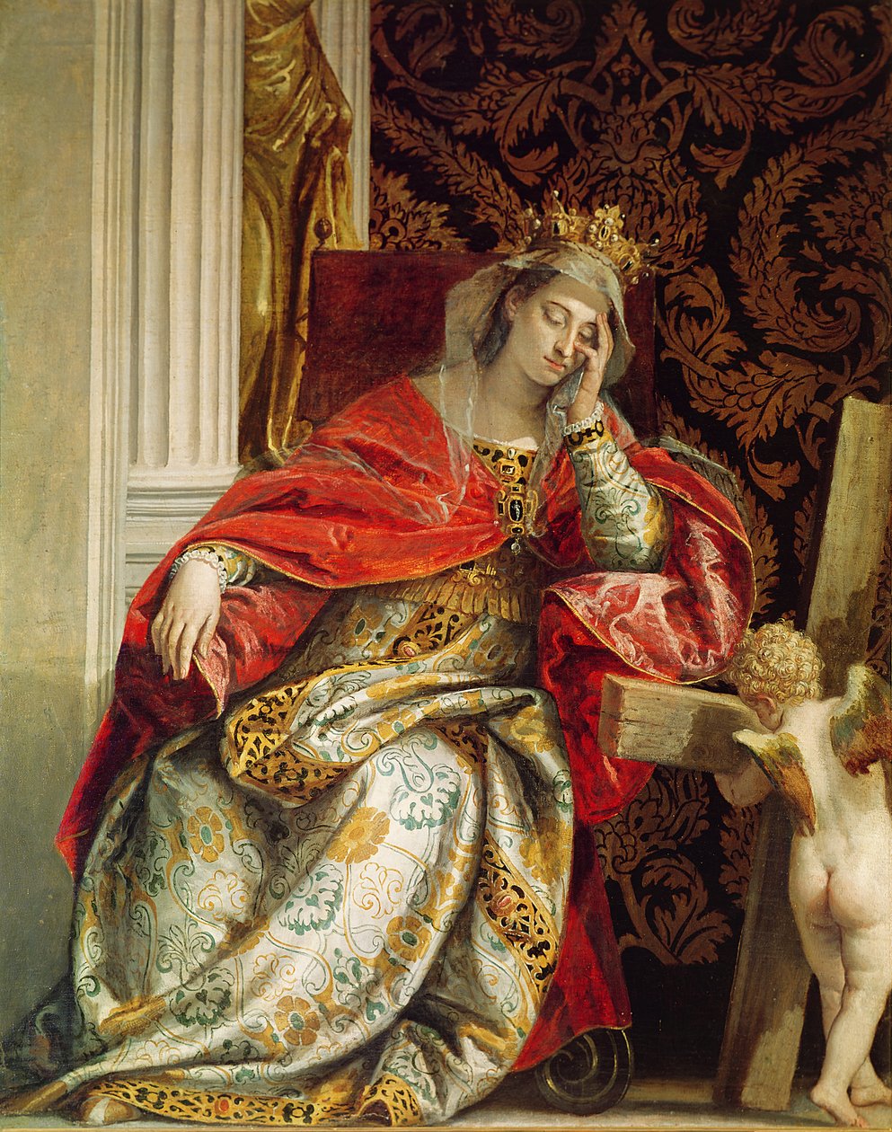 Porträtt av Saint Helena av Paolo Veronese