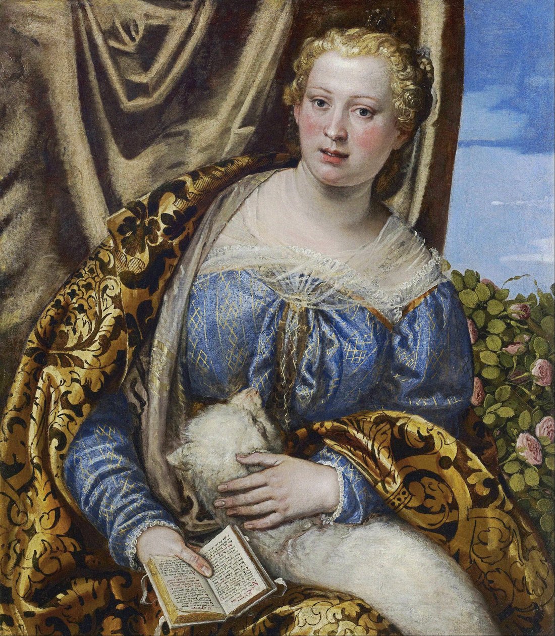Portrait of a Lady as Saint Agnes av Paolo Veronese