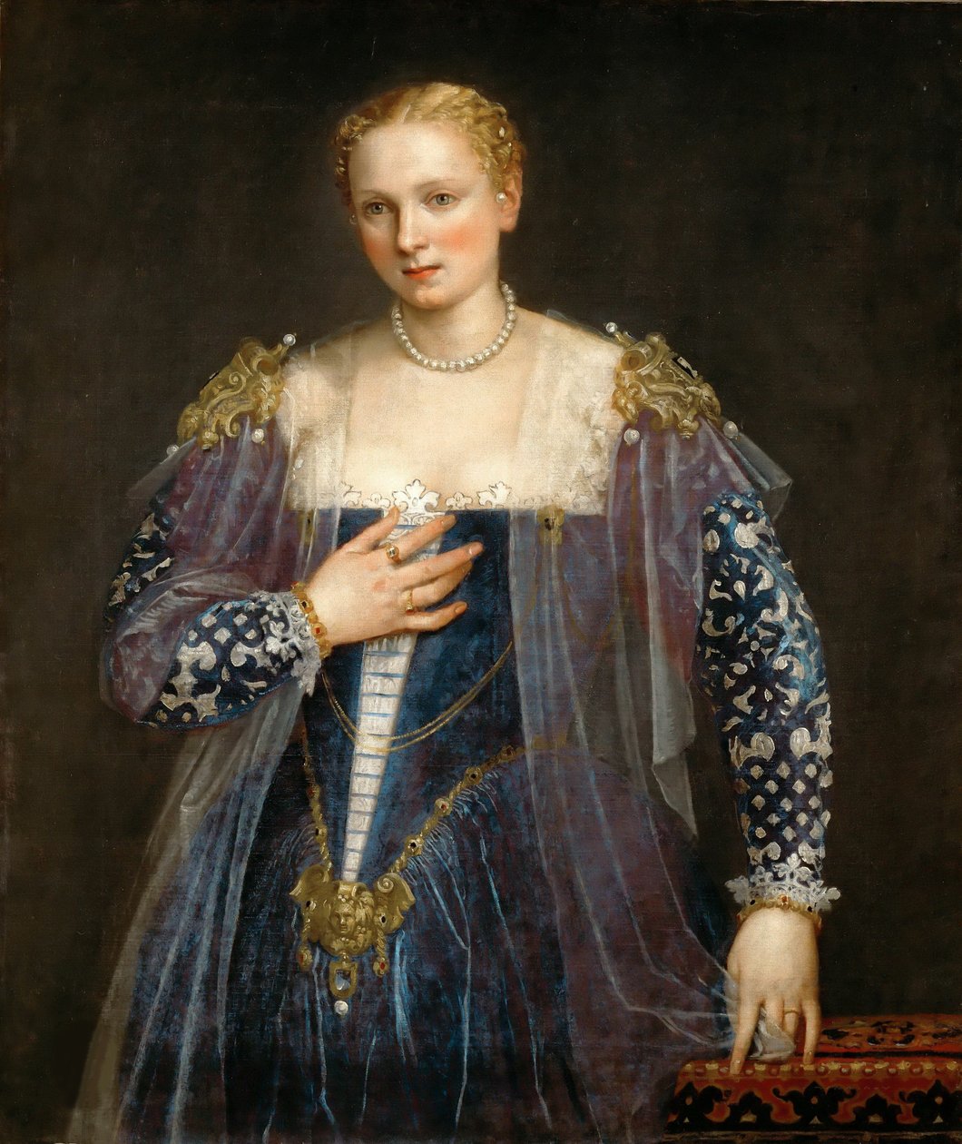 Porträtt av en venetiansk kvinna La Bella Nani, ca. 1560. av Paolo Veronese