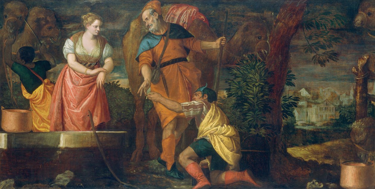 Rebecca vid brunnen, ca. 15821588 av Paolo Veronese