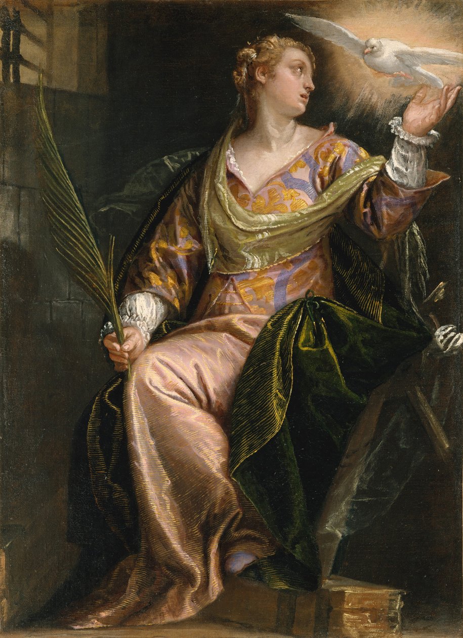 Saint Catherine of Alexandria i fängelse, ca. 1580-85. av Paolo Veronese