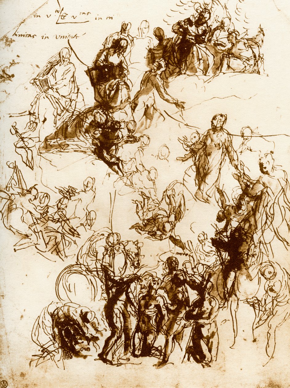 Skiss för St Georges martyrskap, 1913. av Paolo Veronese