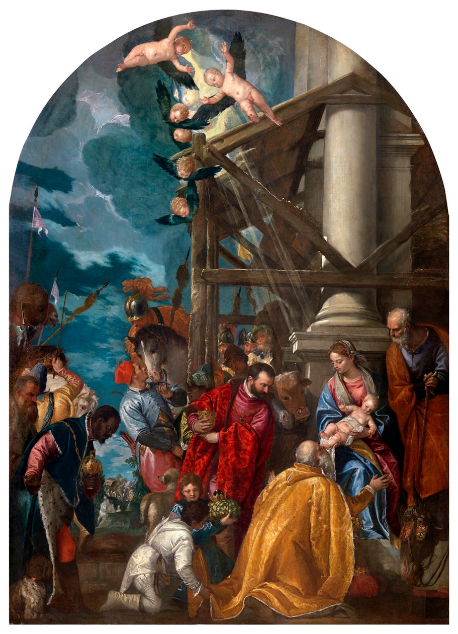 Tillbedjan av Magi. av Paolo Veronese
