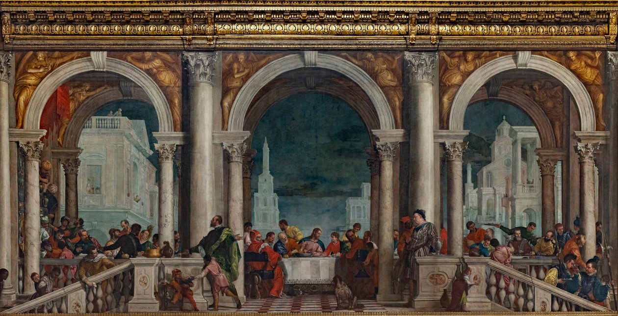 Festen i huset av Levi, 1573. av Paolo Veronese