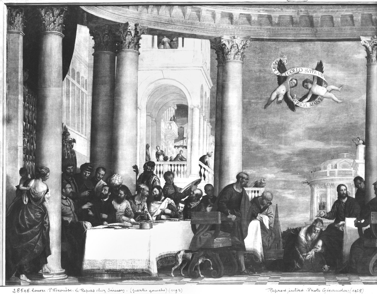 Le Talisuaga i le Maota o Simona le Faresaio, faamatalaga o le itu tauagavale, 1570 swed av Paolo Veronese