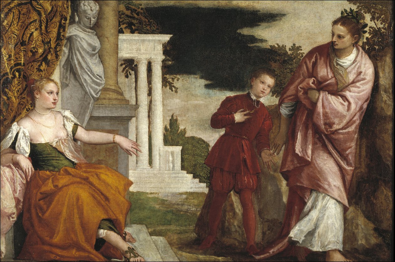 Ung man mellan dygd och last av Paolo Veronese