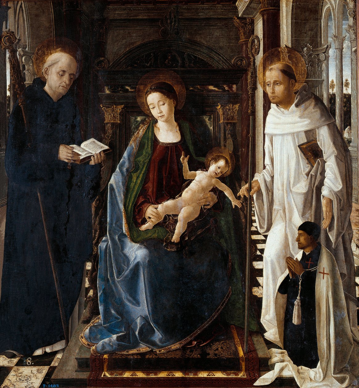Jungfrun av riddaren av Montesa av Paolo de San Leocadio