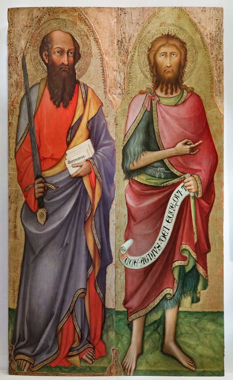 S:t Paulus och S:t Johannes Döparen (målning) av Paolo di Giovanni Fei