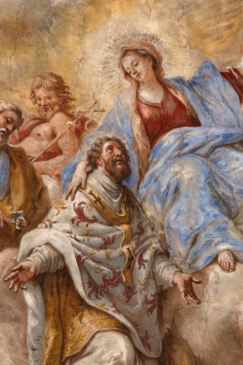 Fresker som skildrar Sankt Cataldos liv av Paolo di Matteis