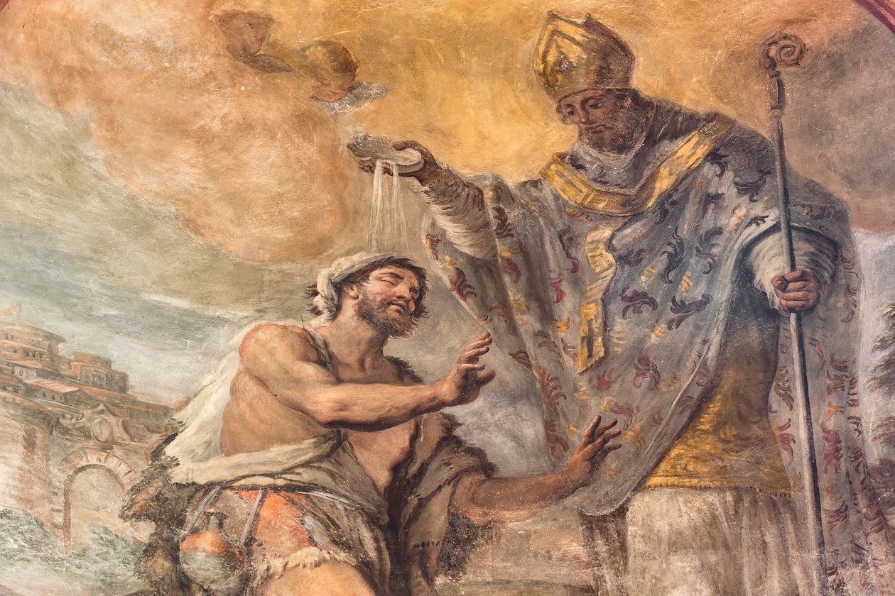 Fresker som skildrar Sankt Cataldos liv av Paolo di Matteis