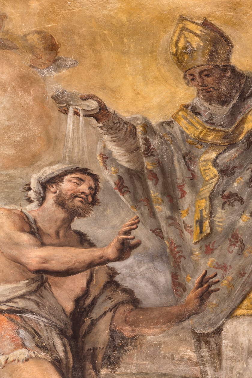 Fresker som skildrar Sankt Cataldos liv av Paolo di Matteis
