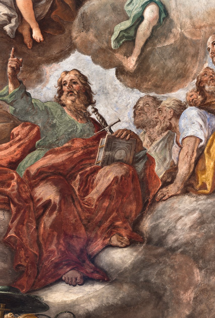 Fresker som skildrar Sankt Cataldos liv av Paolo di Matteis