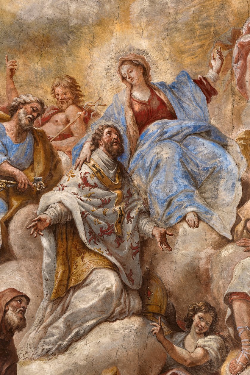 Fresker som skildrar Sankt Cataldos liv av Paolo di Matteis