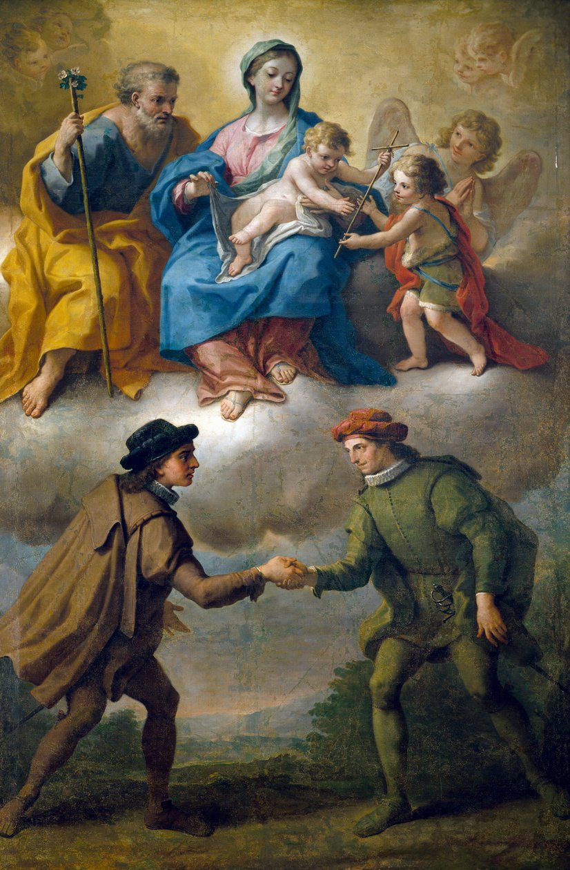 Fred mellan fraktioner av staden Benevento, av Paolo de Matteis (1662-1728) av Paolo di Matteis