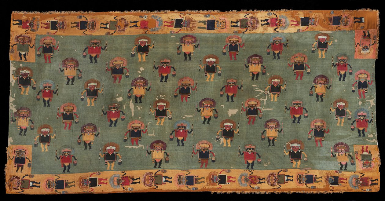 Ceremonial mantle av Paracas style