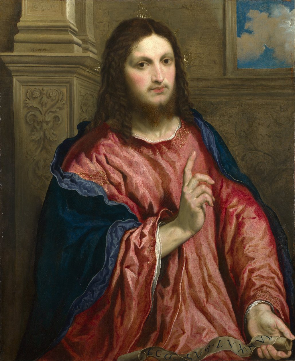 Kristus som världens ljus, ca. 1550 av Paris Bordone