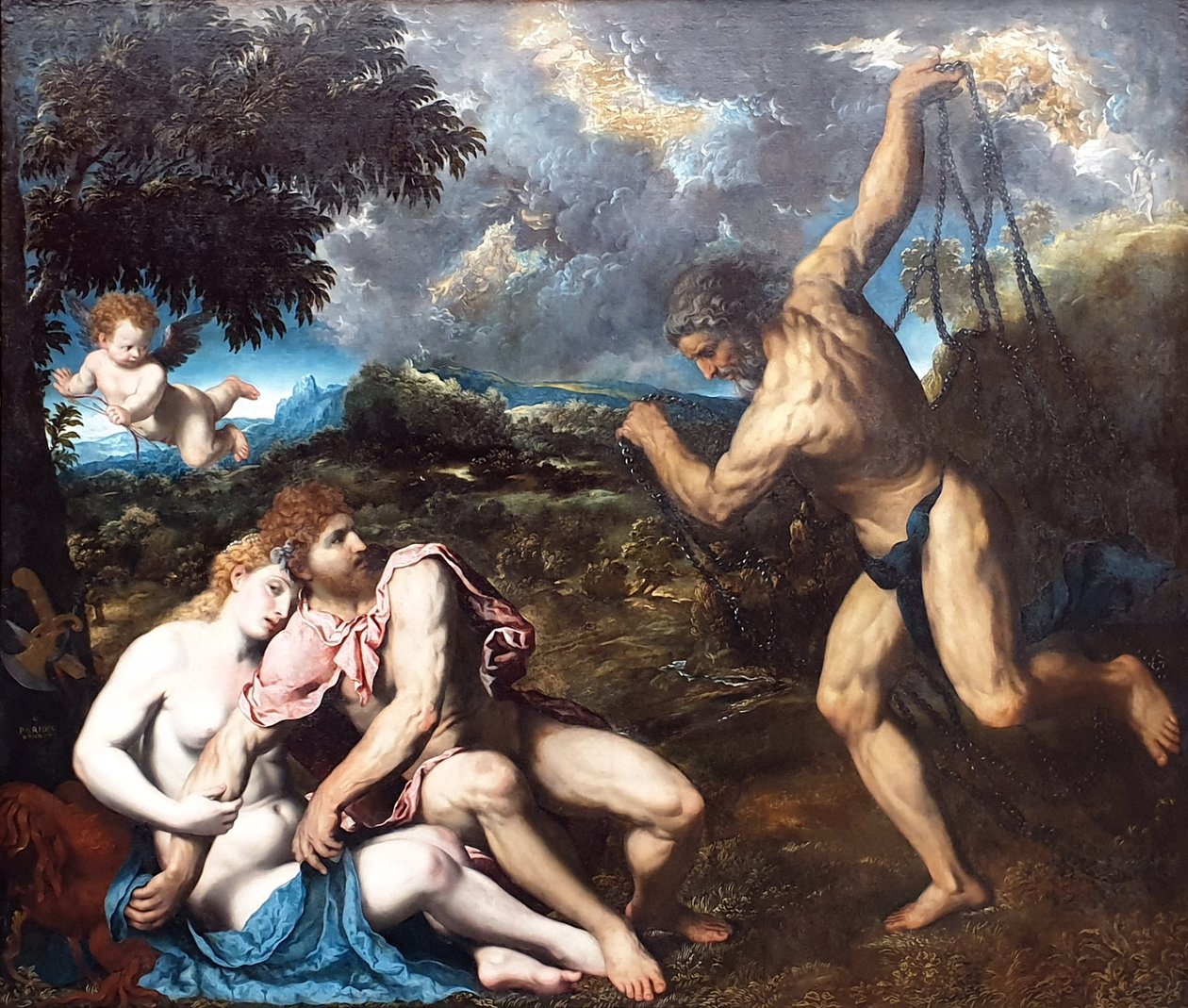 Mars och Venus, överraskade av Vulcan Mars och Venus, överraskade av Vulcan av Paris Bordone