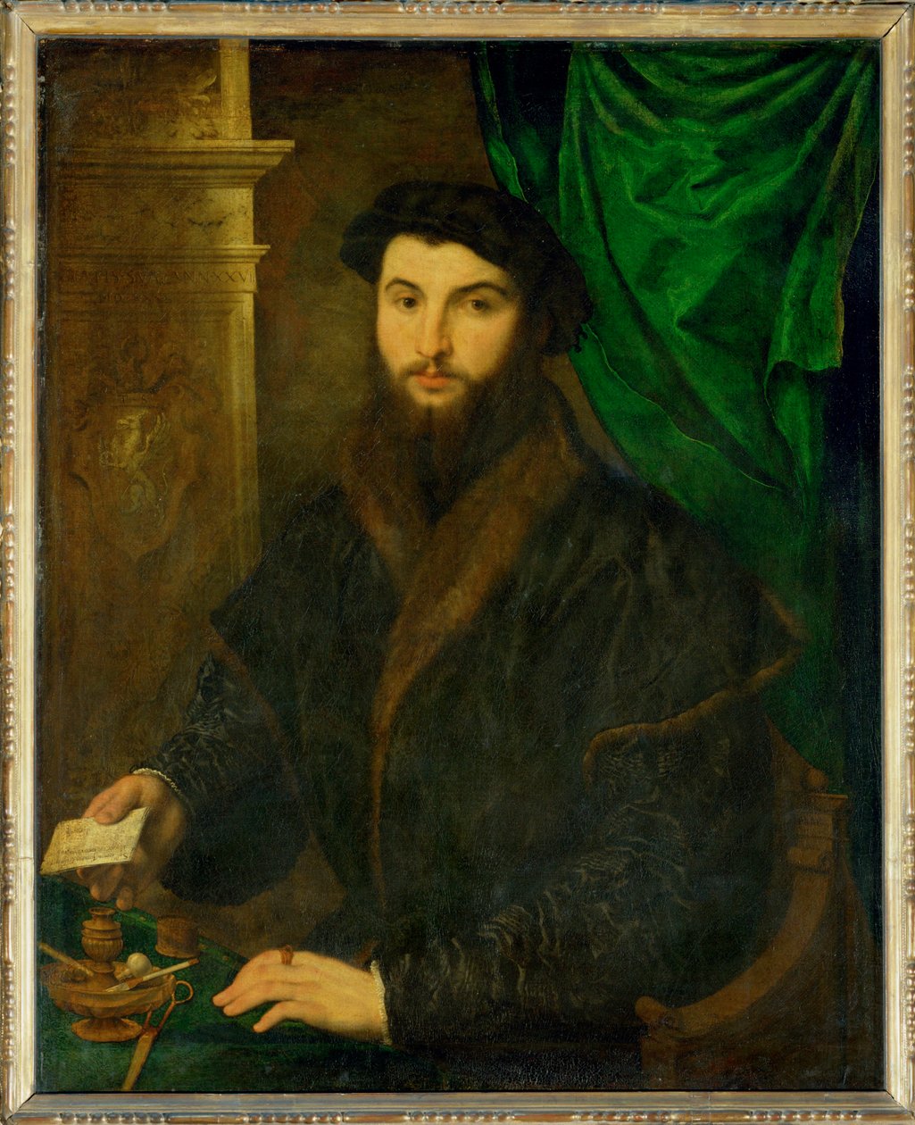 Stahel eller Stachel, Thomas, köpman i Augsburg, dokumenterad ... av Paris Bordone