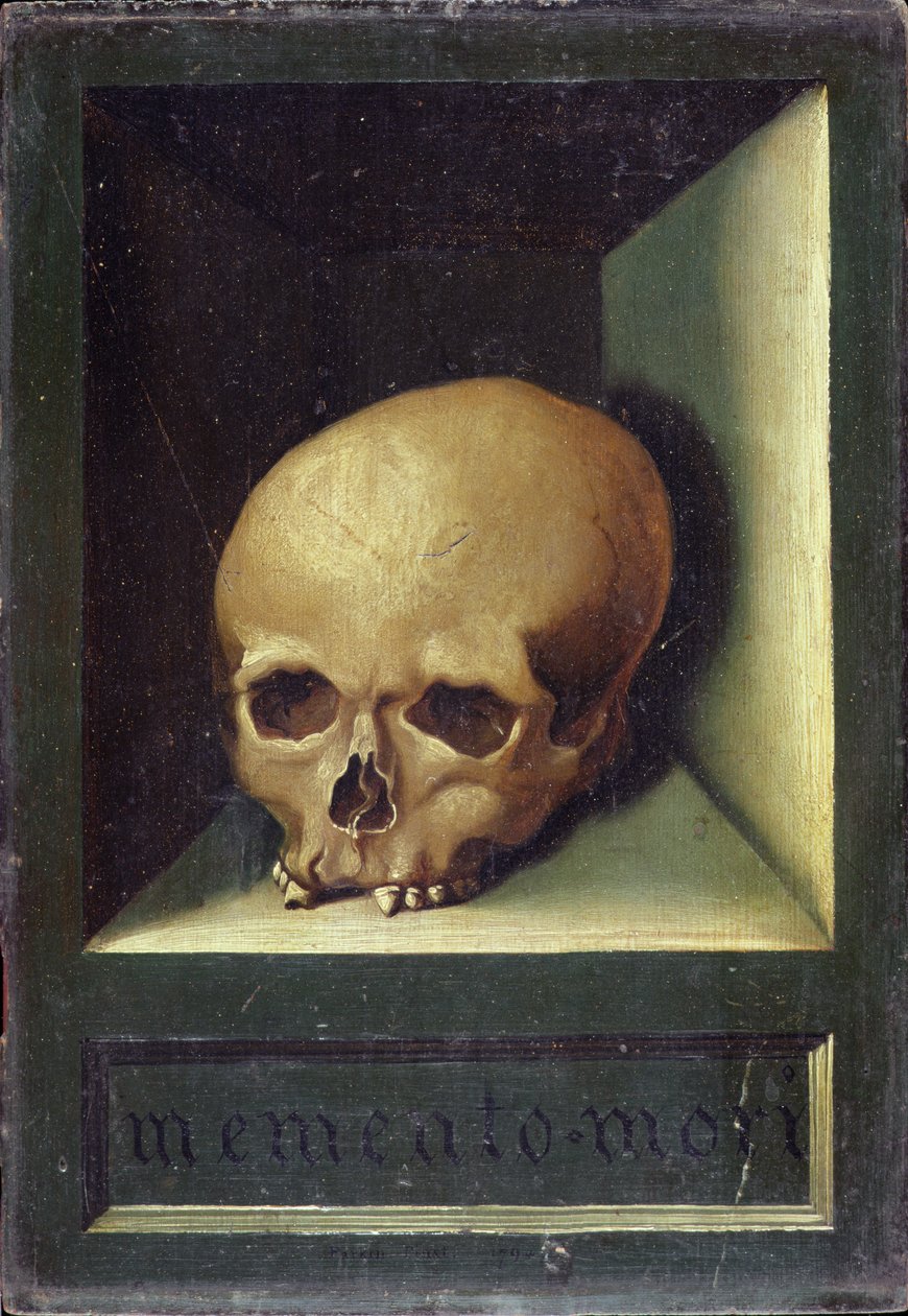 Memento Mori, ca 1794 (olja på ekpanel) av Parkin Parkin