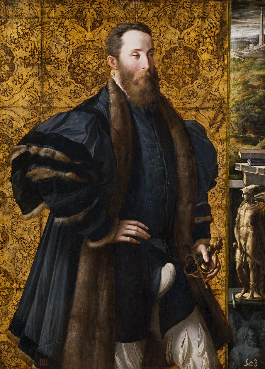 "" Porträtt av Pier Maria Rossi av San Secondo (1504-1557) "" Peinture de Francesco Mazzola Il Parmigianino dit Le Parmesan (1503-1540) 1536-1537 Museo del Prado, Madrid av Parmigianino