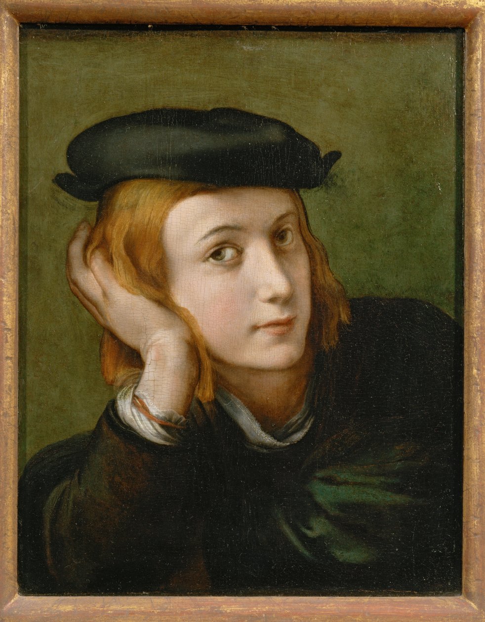 Porträtt av en ung man ... av Parmigianino (1503-40)