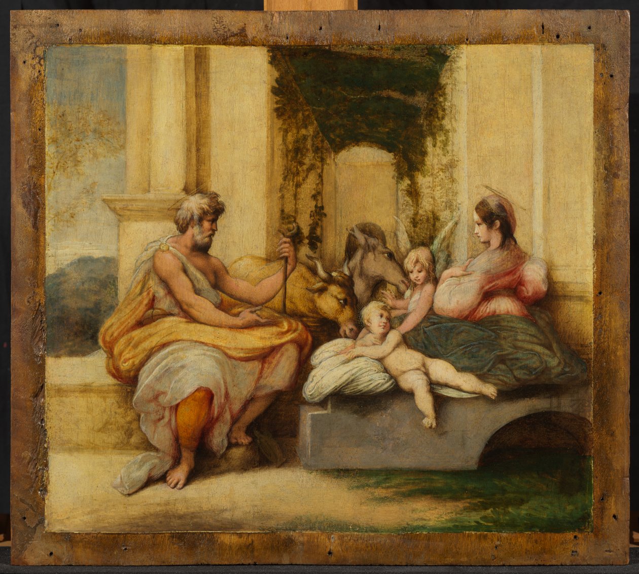 Vila på flykten till Egypten av Parmigianino