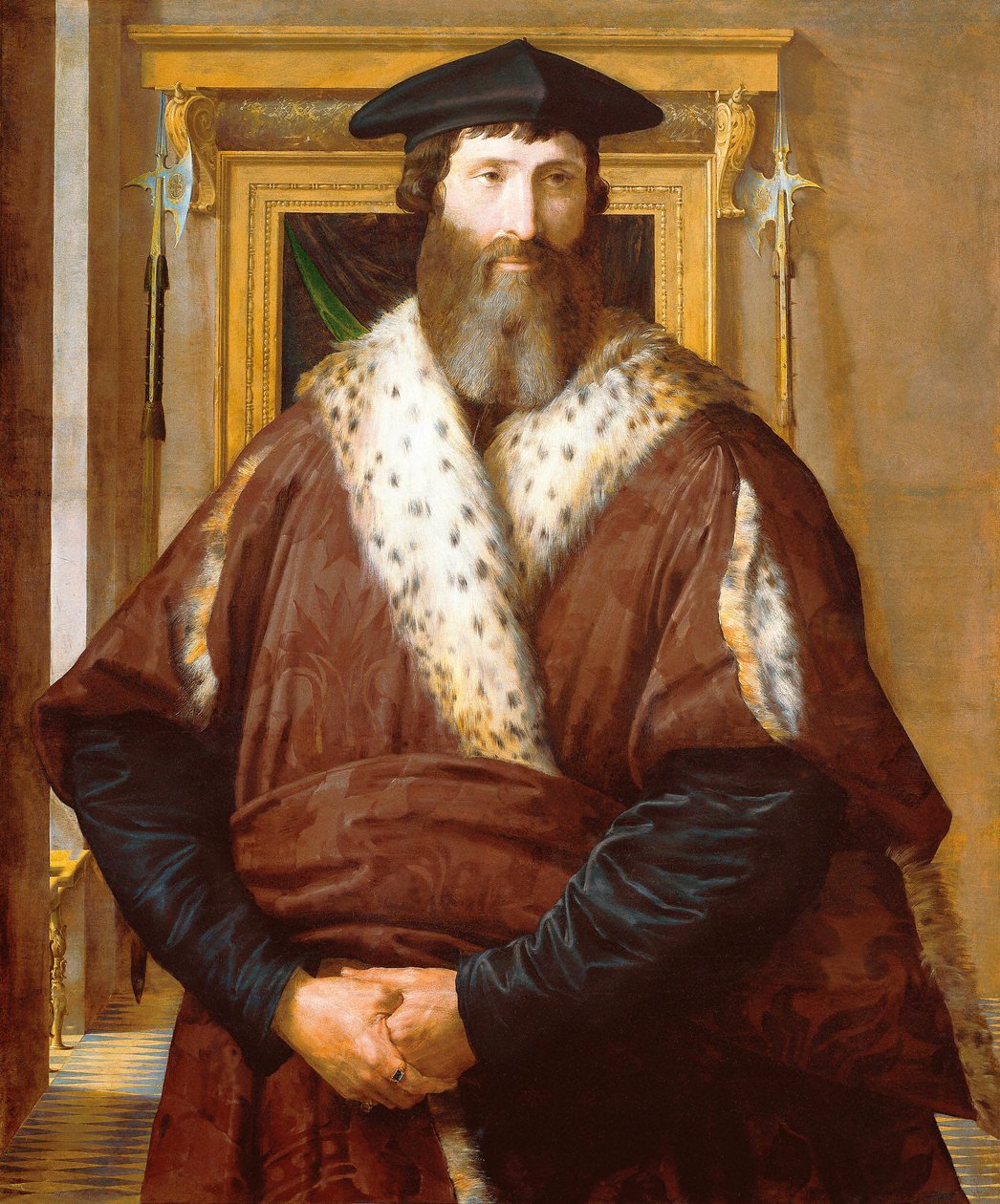 Porträtt av Malatesta Baglioni av Parmigianino