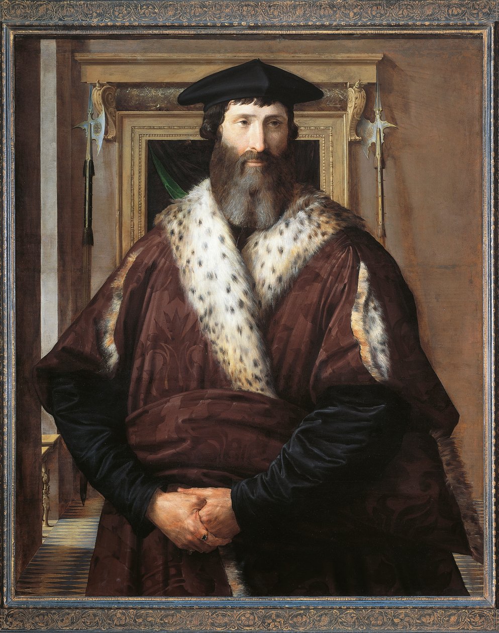 Porträtt av Malatesta Baglioni av Parmigianino