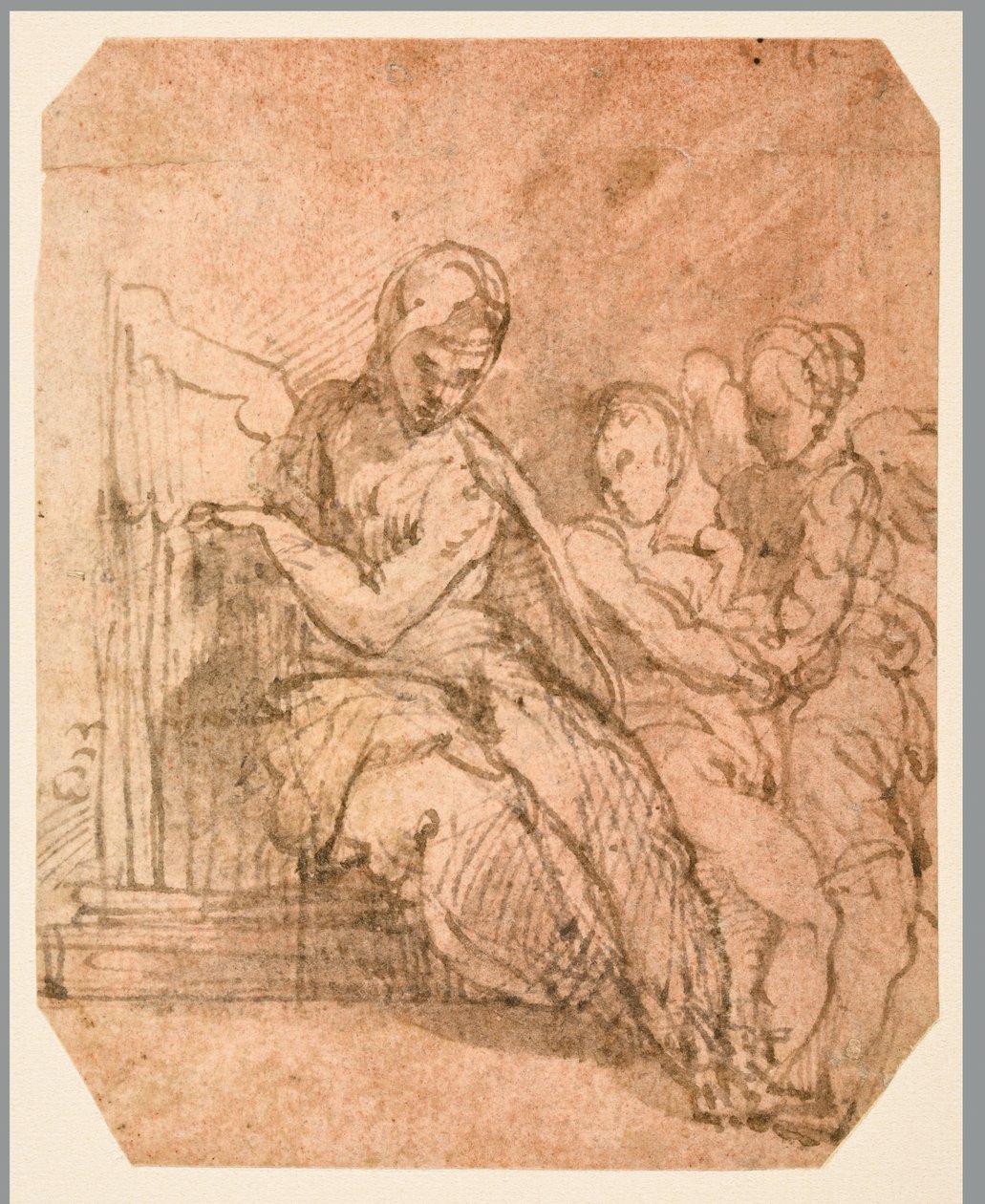 Saint Cecilia (höger) av Parmigianino