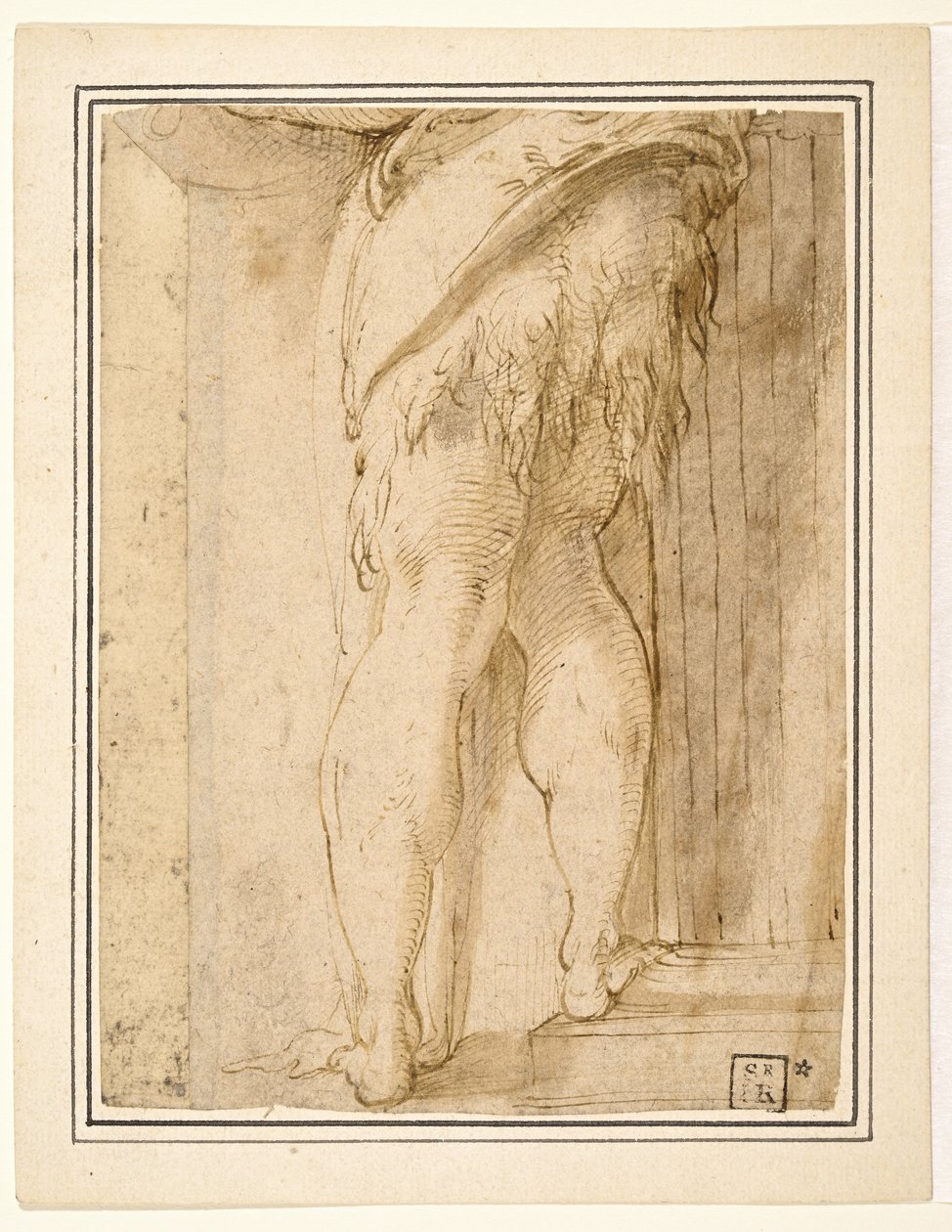 Studie för ben av Johannes Döparen av Parmigianino