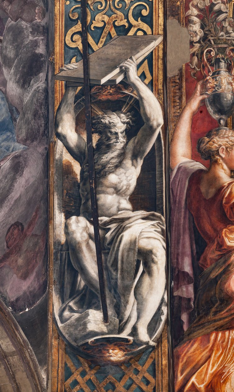De tre vise jungfrurna och de tre dåraktiga jungfrorna av Parmigianino