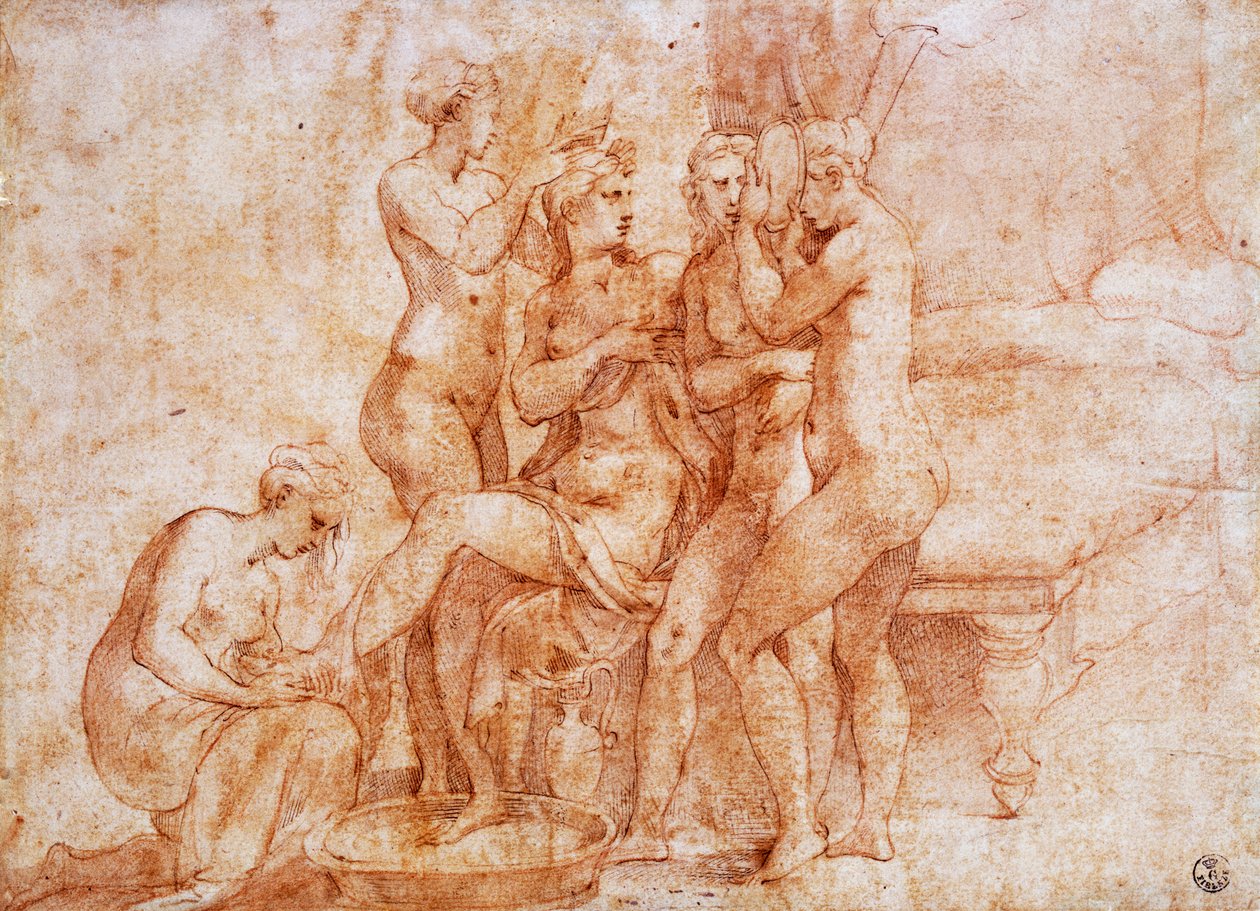 Toalett av Venus av Parmigianino