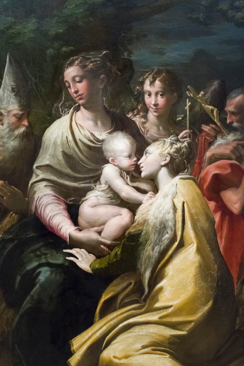 Jungfru och barn med St Margaret och andra helgon av Parmigianino (1503 40)